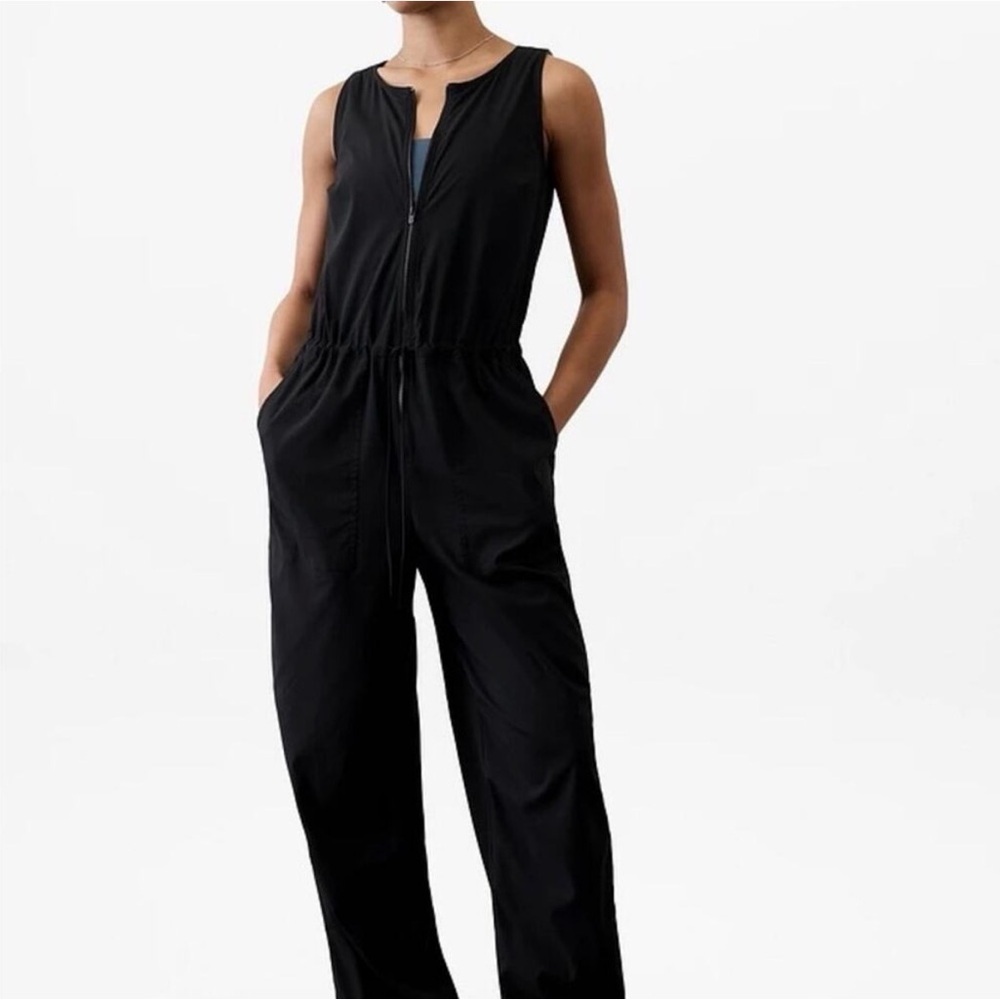 NEW | Athleta Flex Jumpsuit,โ NWT, Small Tall, Black - Picture 2 of 11